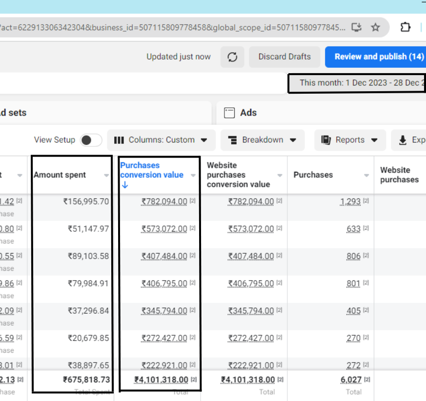 With Purchases Conversion Value (1)